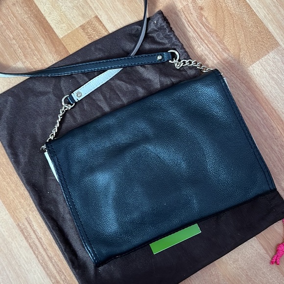 Kate Spade Black Mini Purse with Black/White Strap - Picture 11 of 11